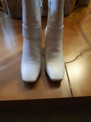 Botines blancos mujer talla 38