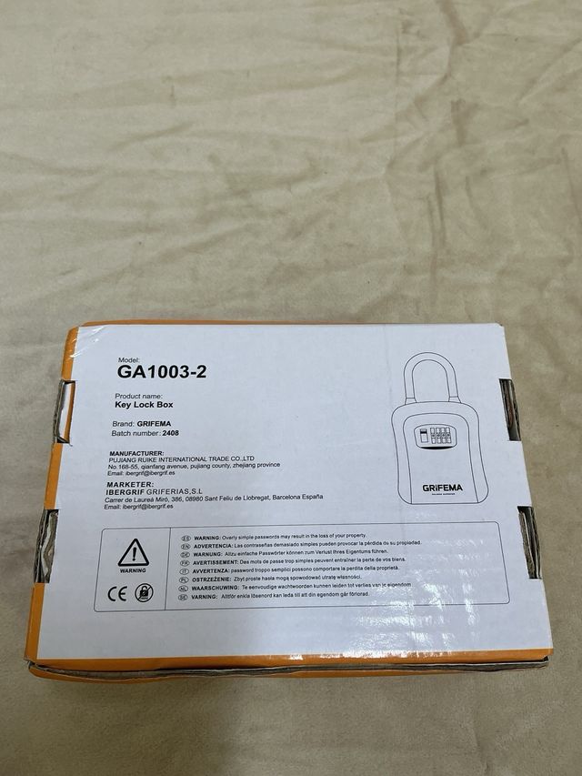 GRIFEMA GA1003-2 Caja Fuerte Llave