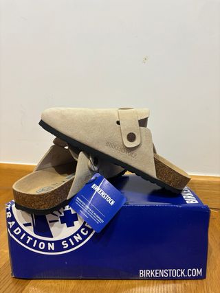 Zuecos Birkenstock Beige