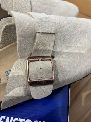 Zuecos Birkenstock Beige