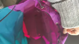 Mochila senderismo vintage colores vivos