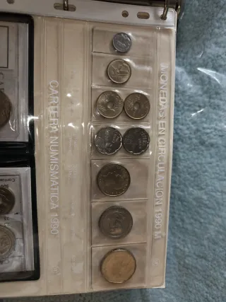 Colección Pesetas 1990 Monedas en Circulación