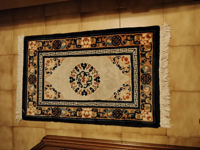 Tappeto orientale vintage beige multicolor