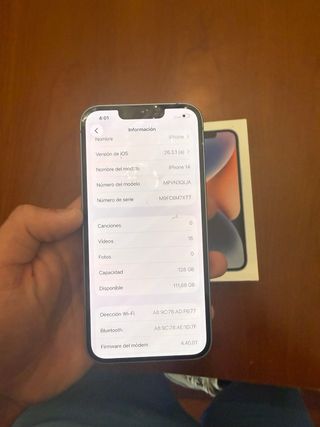 iPhone 14 Azul- 86% salud de bateria