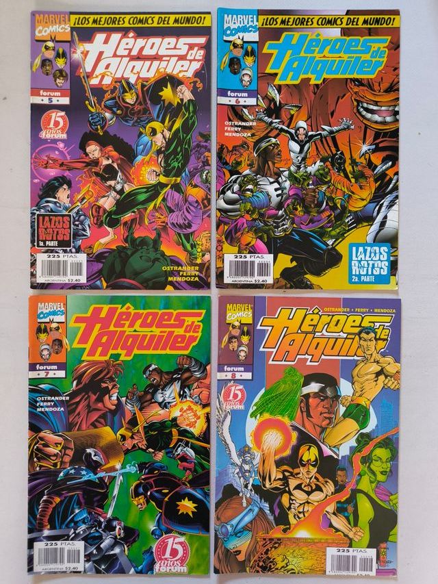 HEROES DE ALQUILER COMPLETA - No 1 A 19 - MARVEL
