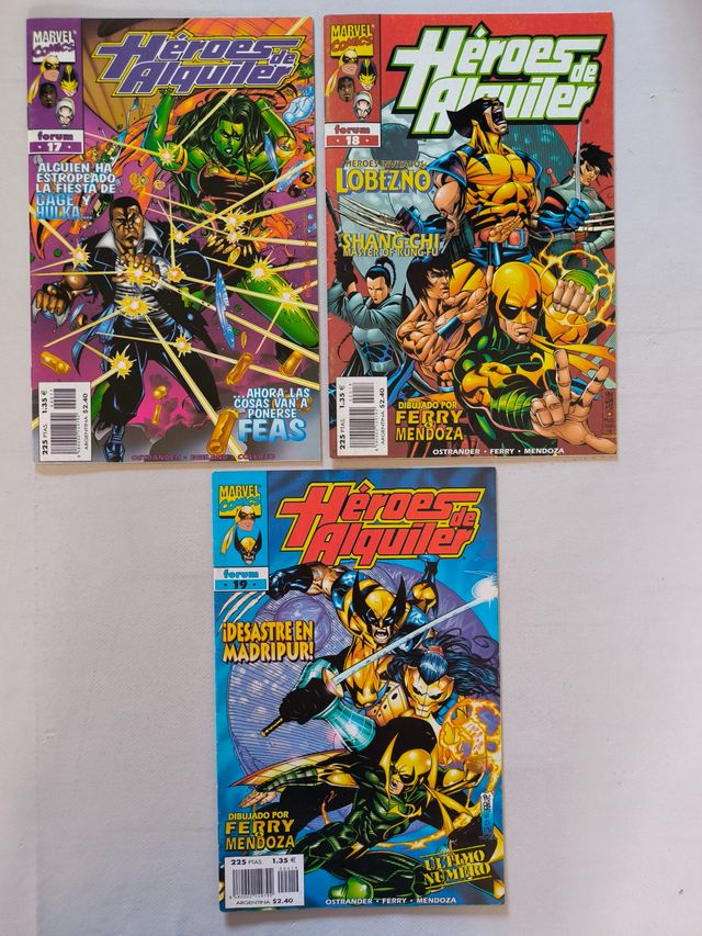 HEROES DE ALQUILER COMPLETA - No 1 A 19 - MARVEL