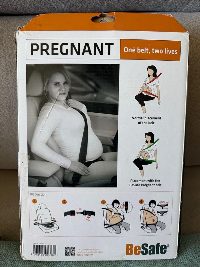 Cinturón Embarazada BeSafe Coche Negro