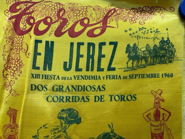 Cartel Toros en seda, Jerez de la Frontera, 1960