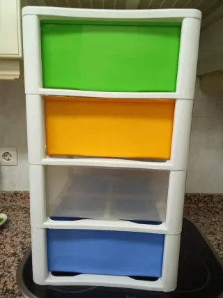 Cajonera de plástico 4 cajones