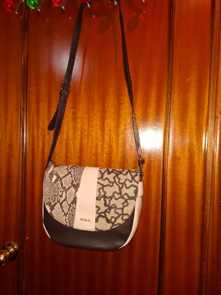 Bolso Bandolera Tous Beige y Marrón