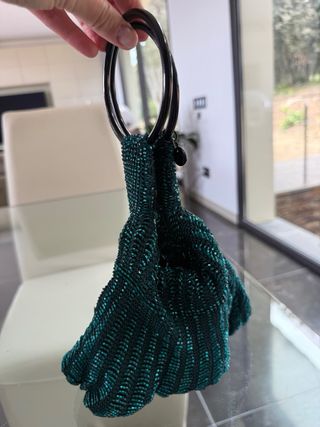 Bolso Adolfo Dominguez Verde y Negro