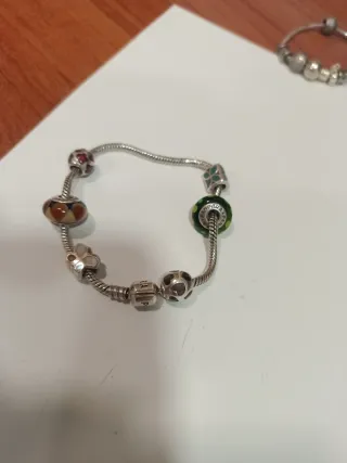 Pulsera Pandora Plata con Abalorios