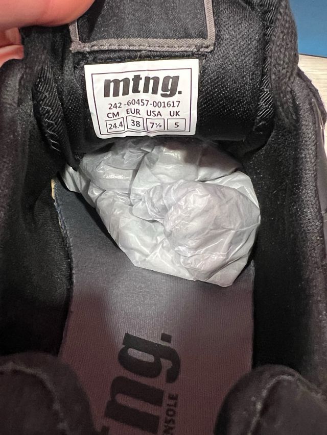 Zapatillas Mustang Mujer Talla 38 Negras