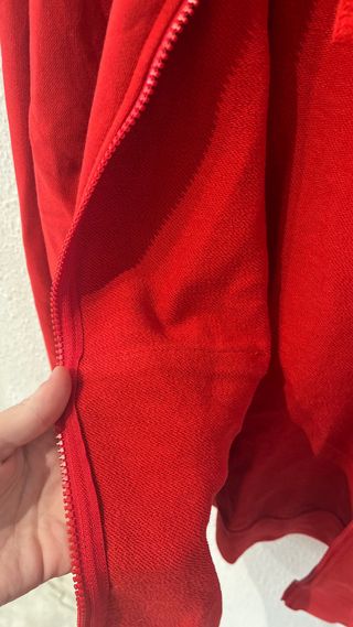 Chaqueta Nike Roja con Cremallera