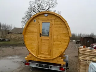Sauna Portátil de Madera con estufa de leña