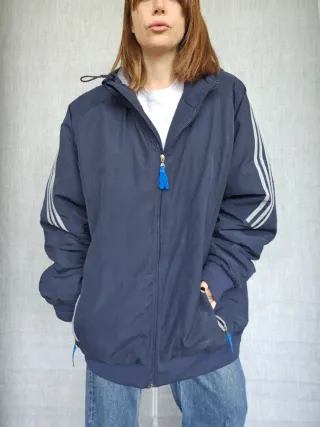 Giacca Adidas blu  navy anni '90
