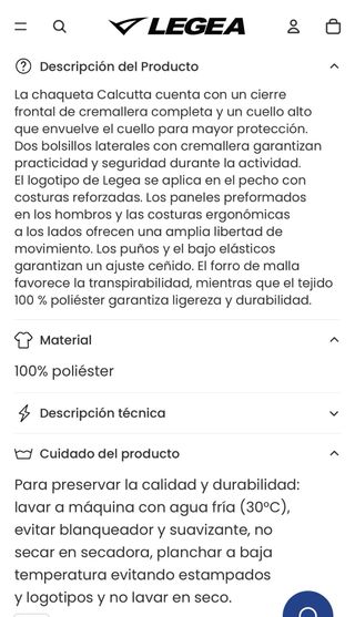 Chaqueta entrenamiento Legea Calcutta Roja