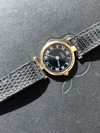 Orologio Cartier Nero e Dorato