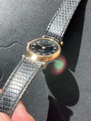 Orologio Cartier Nero e Dorato