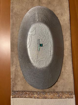 Bandeja decorativa ovalada cristal elegante