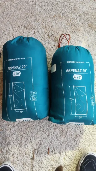 2 Sacos de Dormir Quechua Arpenaz 20°