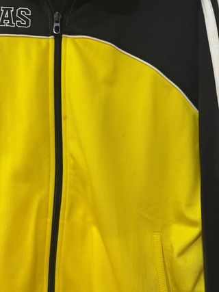 Chaqueta Deportiva Adidas Negra y Amarilla Talla M