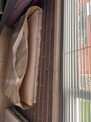 Mesa consola blanca extensible en buen estado