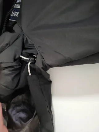 Abrigo acolchado negro talla XXL