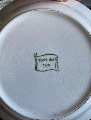 Lote 15 Platos Cartuja de Sevilla Antiguos