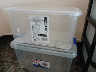 Cajonera in plastica + 2 scatole da 15L e 16L