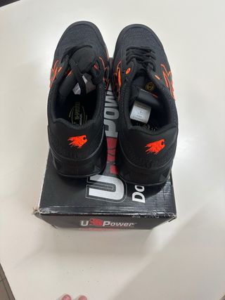 Scarpe antinfortunistiche U-Power nere/arancio