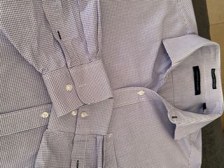 Camisa Tommy Hilfiger Morada Cuadros talla L