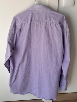 Camisa Tommy Hilfiger Morada Cuadros talla L