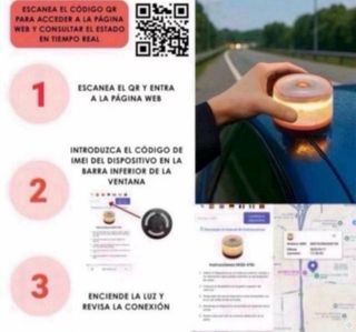 Baliza Emergencia V16 Conectada DGT Homologada