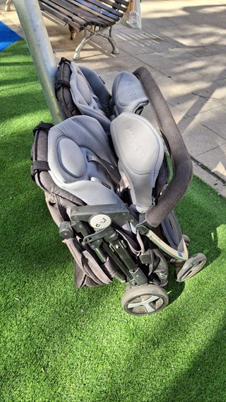 Carrito Gemelar Bebédue Doble