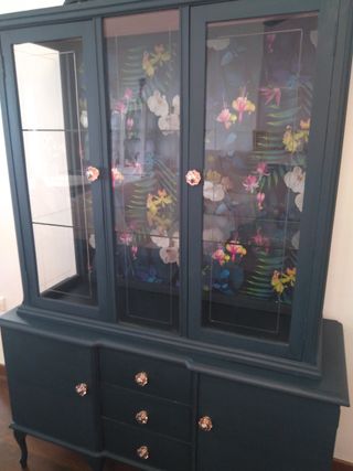 Vitrina París cristal y madera