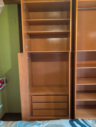 Armario de madera 198x267x62 cms