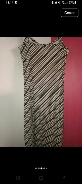 Vestido midi estampado M
