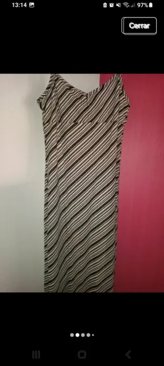 Vestido midi estampado M