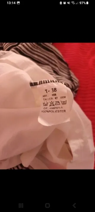 Vestido midi estampado M