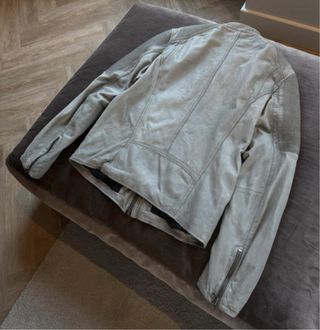 Chaqueta de Piel Goosecraft Gris Talla L