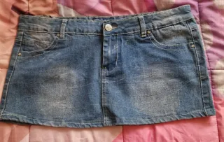 Gonna jeans donna blu