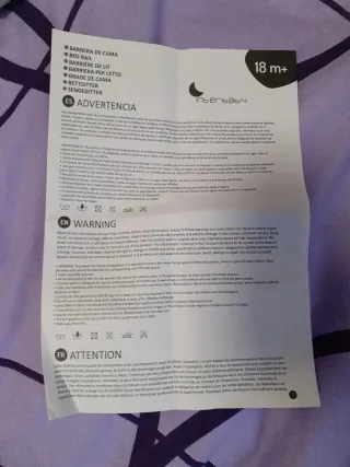 Barrera de Cama Infantil 146x60 cm