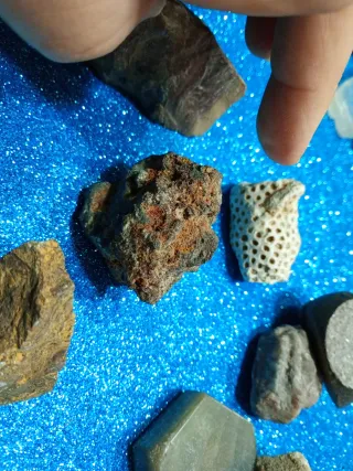 Set di minerali grezzi