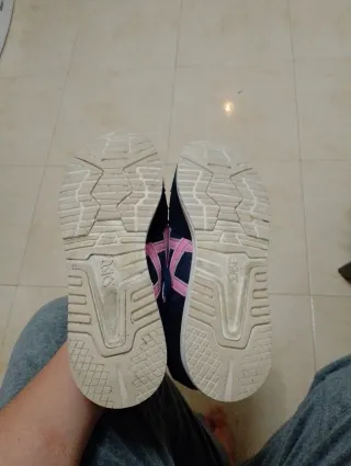 Zapatillas ASICS mujer azul y rosa