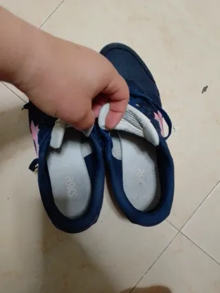 Zapatillas ASICS mujer azul y rosa