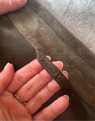 Sobrecamisa Massimo Dutti Piel Verde Talla L