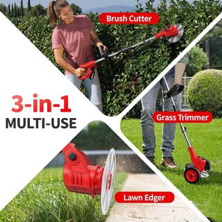 Desbrozadora Eléctrica 24V con 3 Cuchillas