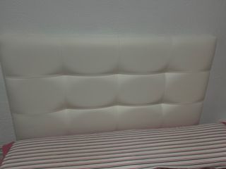Cabecero Polipiel Blanco Cama 1.35