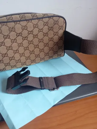 Marsupio Gucci Beige/Marrone Monogram